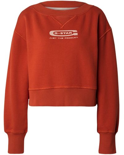 G-Star RAW Sweatshirt (1-tlg) Plain/ohne Details - Rot