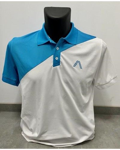 ALBERTO Poloshirt Golf Polo Ben Weiß / Blau EU L