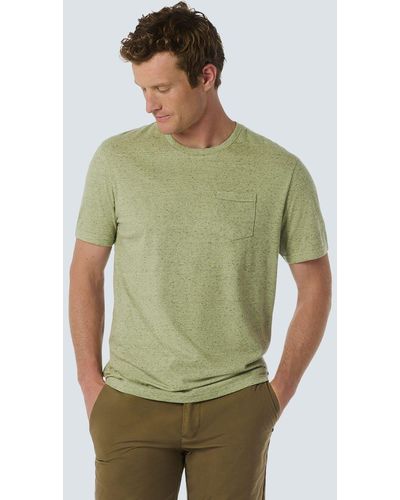 No Excess T-Shirt meliert mit aufgesetzter Brusttasche - Grün