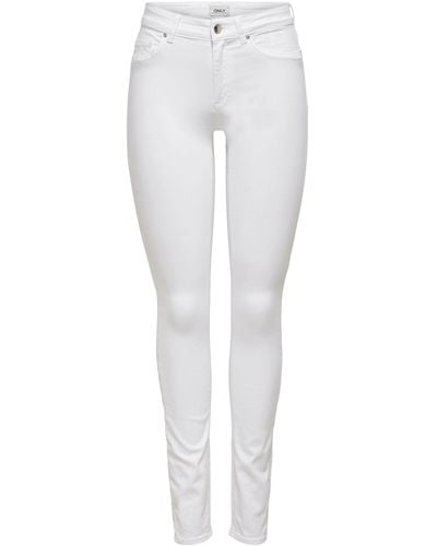 ONLY 7/8-Jeans Blush (1-tlg) Plain/ohne Details, Weiteres Detail - Weiß