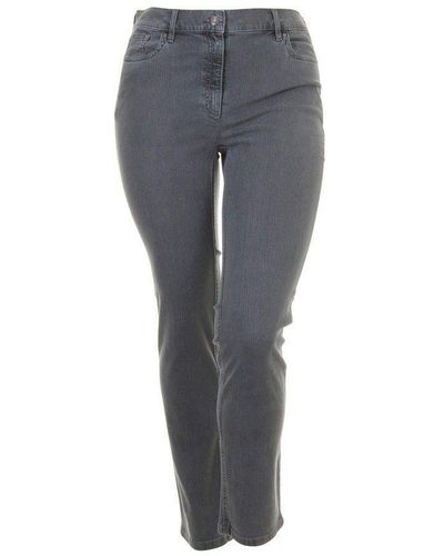 ZERRES 5-Pocket-Jeans grau regular (1-tlg)