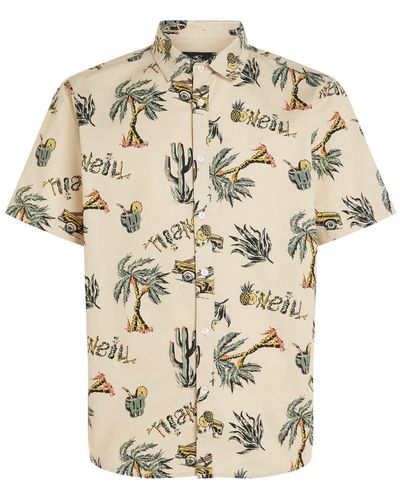 O'neill Sportswear Kurzarmhemd Oneill M Mix And Match Beach Shirt - Mehrfarbig