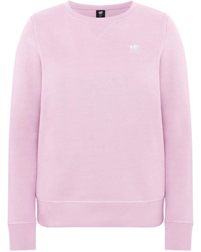 Polo Sylt Sweatshirt mit Label-Stitching - Pink