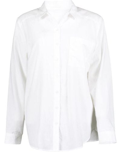 SuZa Klassische Bluse - Weiß