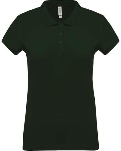 Kariban Polo T-Shirt Poloshirt Polohemd Oberteil Basic - Grün