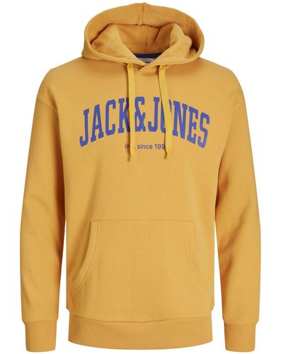 Jack & Jones Kapuzensweatshirt JJEJOSH SWEAT HOOD NOOS - Gelb