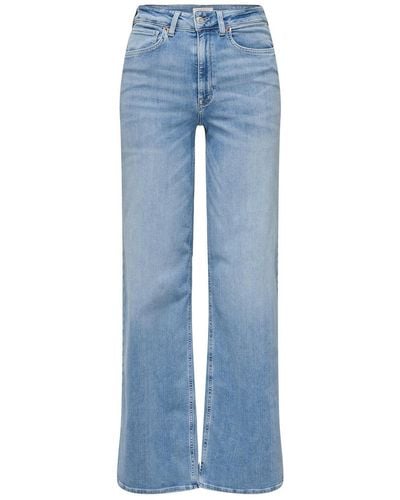 ONLY Regular-fit-Jeans ONLMADISON BLUSH HW WIDE DNM CRO371 - Blau