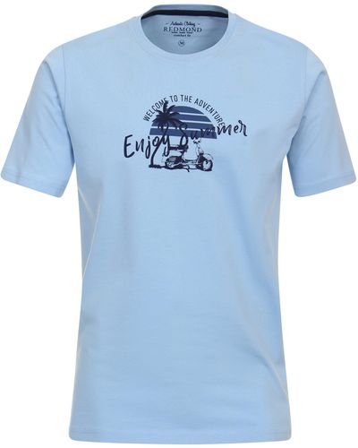 Redmond T-Shirt Druck - Blau