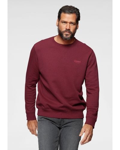 Man's World Man's World Sweatshirt aus Baumwollmischung - Rot
