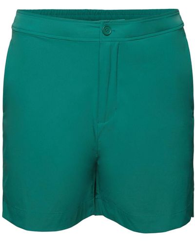 Esprit Shorts aus Stretch-Popeline (1-tlg) - Grün