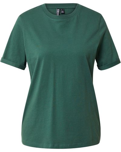 Pieces T-Shirt RIA (1-tlg) Plain/ohne Details - Grün