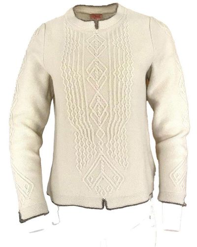 Pezzo Doro Wollpullover wollpullover wollweiss - Natur