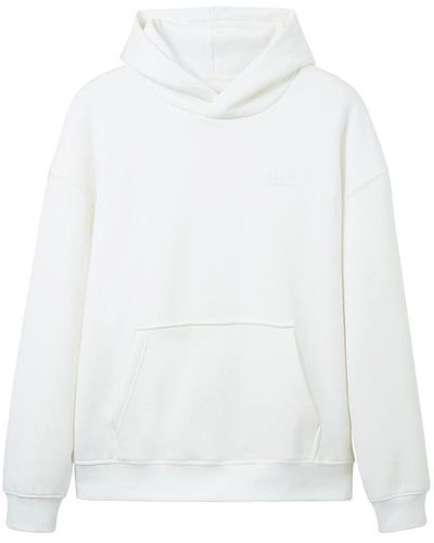 Tom Tailor Sweatshirt relaxed hoodie with prints - Weiß