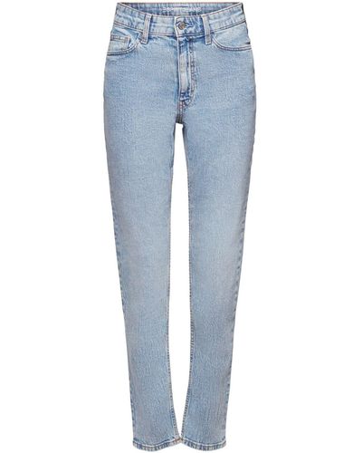 Esprit High-waist- Retro-Classic-Jeans mit hohem Bund - Blau