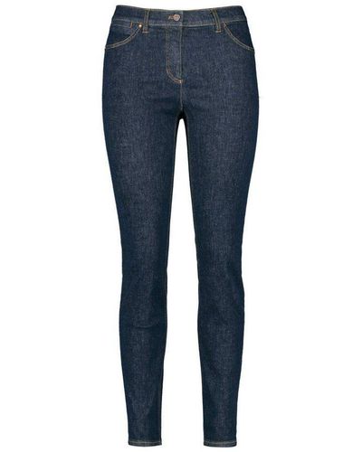 Gerry Weber Straight-Jeans dunkel-blau regular (1-tlg)