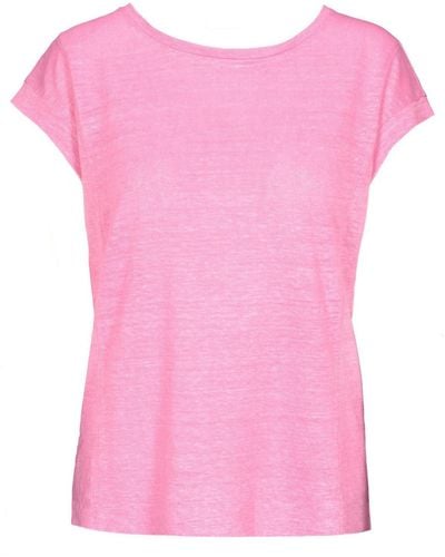 THE FASHION PEOPLE T-Shirt solid Linen - Pink