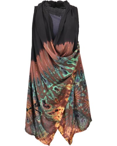 Guru-Shop Longbluse Unikat Batik Cardigan, Westen Tunika, Boho.. alternative Bekleidung - Schwarz