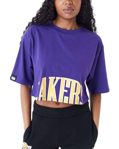 KTZ Shirttop Los Angeles Lakers Crop - Lila