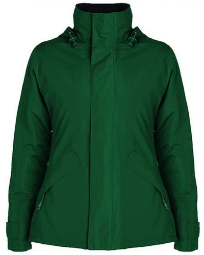 Roly Outdoorjacke Europa Jacket, Außenseite: 100% Polyester, Wasserdicht - Grün