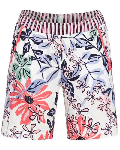 Ringella Pyjamashorts Pyjama Shorts (1-tlg) Blumenmuster - Rot