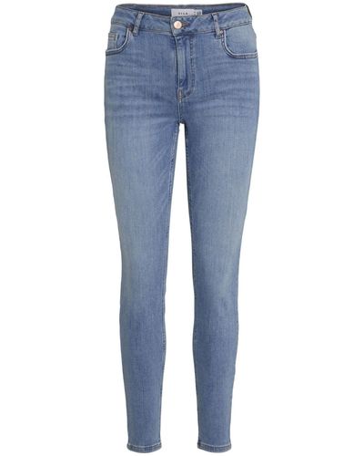 Vila Skinny-fit-Jeans (1-tlg) Weiteres Detail - Blau