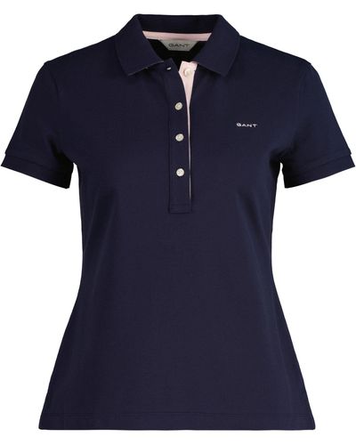 GANT T-Shirt Poloshirt - Blau