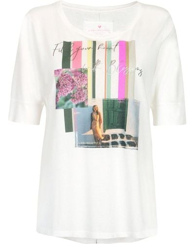 LIEBLINGSSTÜCK T- Halbarm-Shirt FriaL mit Fotodruck - Weiß
