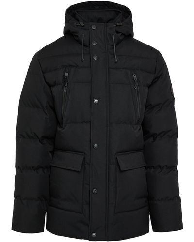 Threadbare Winterjacke THB Jacket Jackton Global Recycled Standard (GRS) zertifiziert - Schwarz