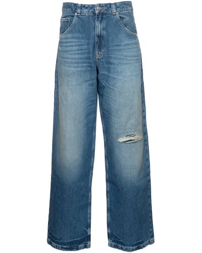 BOSS 5-Pocket-Jeans C-Wide Leg MR 2.0 (1-tlg) - Blau