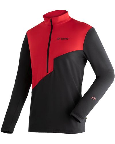 Maier Sports Longsleeve Pullover Astun Jersey - Rot