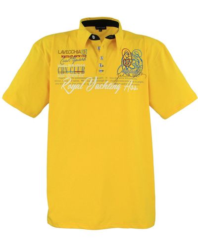 Lavecchia Poloshirt Übergrößen LV-4688 Polo Shirt - Gelb