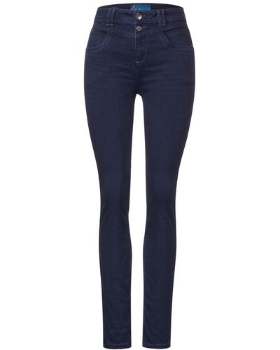 Street One Regular-fit-Jeans Style LTD QR York,hw,thermo,in - Blau