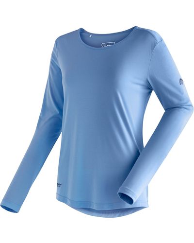 Maier Sports Longsleeve Horda L/S W Langarmshirt für Wandern und Freizeit - Blau