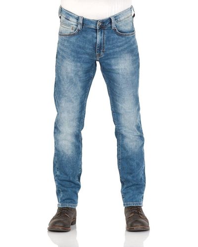 Mustang Tapered-fit-Jeans Oregon mit Stretch - Blau