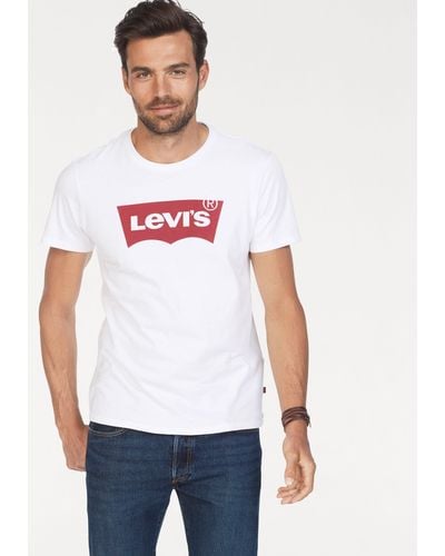 Levi's Levi's® T-Shirt Batwing Tee mit Logo-Front-Print - Weiß