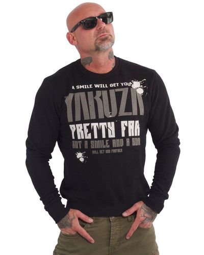 Yakuza Sweatshirt Pretty Far - Schwarz