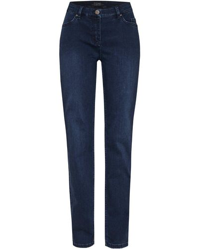 Toni Bequeme Jeans Perfect Shape Straig - Blau