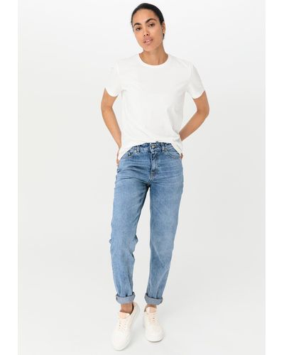 HESSNATUR 5-Pocket-Jeans aus reinem Bio-Denim (1-tlg) - Blau