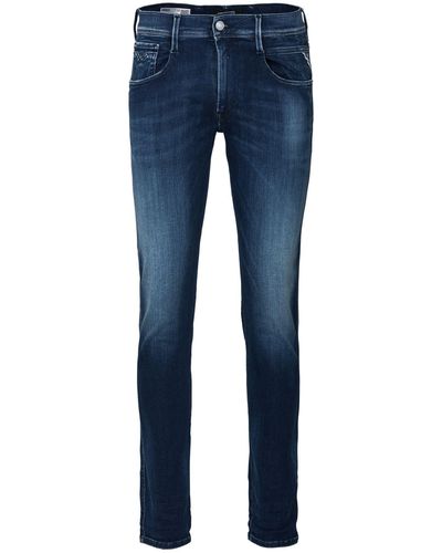 Replay Slim-fit-Jeans 11.5 OZ HYPERFLEX STRETCH DENIM - Blau