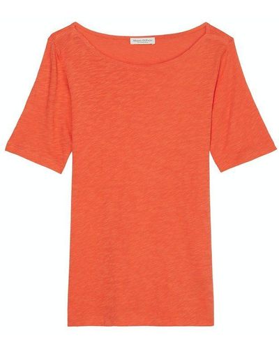 Marc O' Polo ' - Marc O' Women / Da., Polo / T-shirt, short sleeve, boat neck - Orange