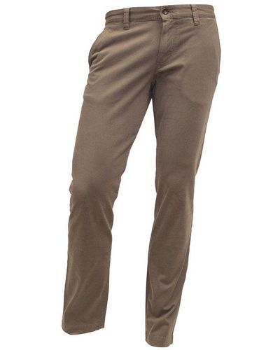 ALBERTO Shorts beige regular (1-tlg) - Braun