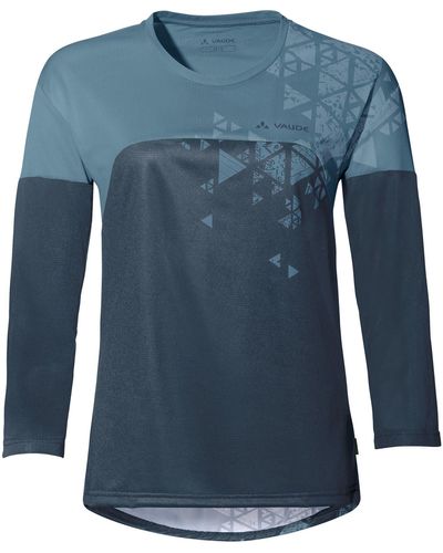 Vaude Langarmshirt Womens Moab Long-sleeve T-shirt V - Blau