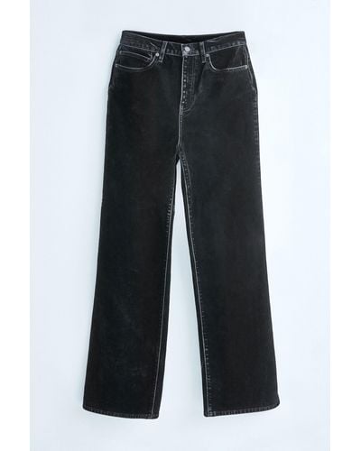 Next Weite Own. Jeans mit hohem Bund und weitem Bein (1-tlg) - Schwarz