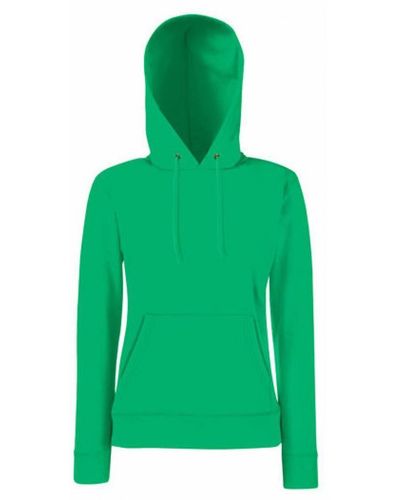 Fruit Of The Loom Kapuzenpullover Lady-Fit Classic Hooded Sweat - Grün