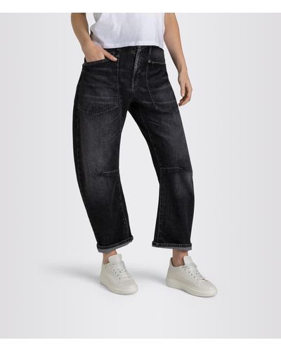 M·a·c Regular-fit-Jeans BAGGY - Schwarz