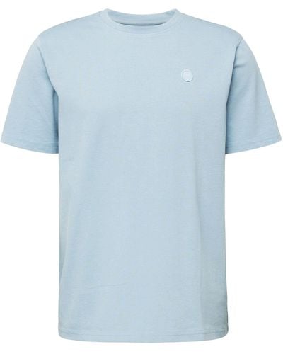 Knowledge Cotton T-Shirt ALDER (1-tlg) - Blau