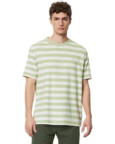 Marc O' Polo Shirt in softer Slub-Jersey-Qualität - Grün