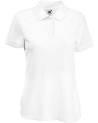 Fruit Of The Loom Lady-Fit 65/35 Poloshirt - Weiß