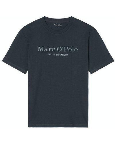 Marc O' Polo Logo-T-Shirt regular - Blau