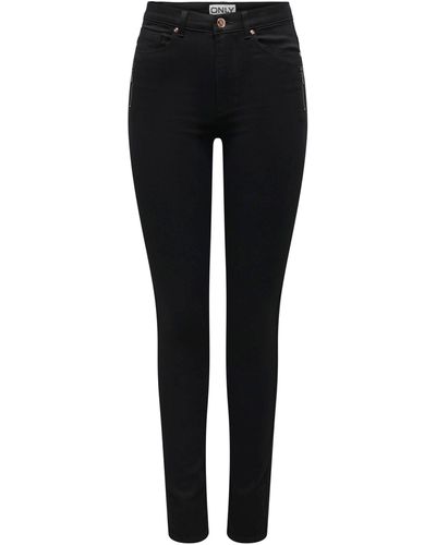 ONLY Skinny-fit-Jeans ROYAL (1-tlg) Weiteres Detail - Schwarz